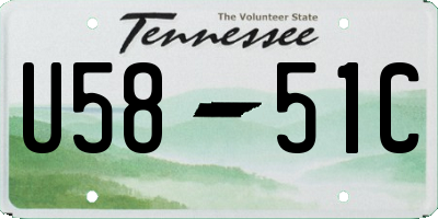 TN license plate U5851C