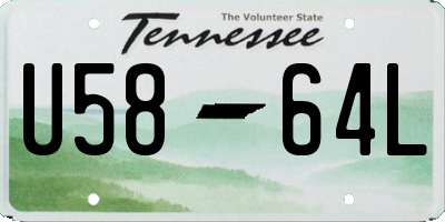 TN license plate U5864L