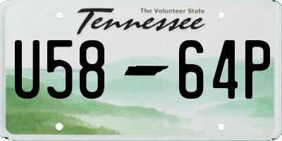 TN license plate U5864P