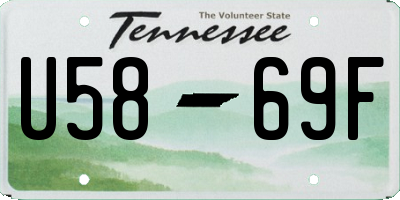 TN license plate U5869F