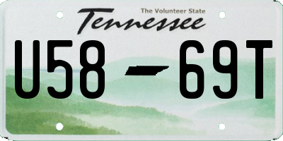 TN license plate U5869T