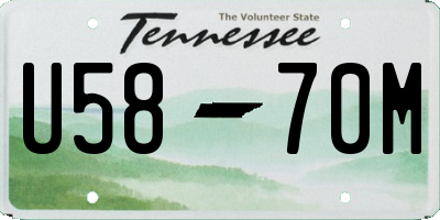 TN license plate U5870M