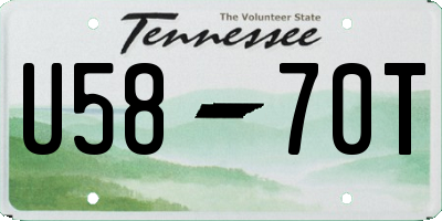 TN license plate U5870T