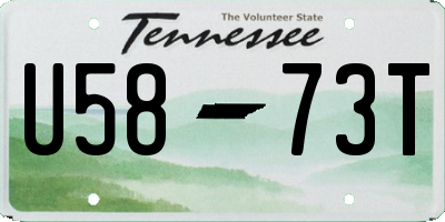 TN license plate U5873T