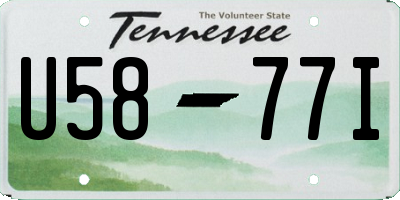 TN license plate U5877I