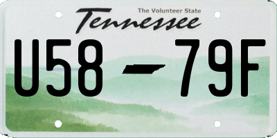 TN license plate U5879F