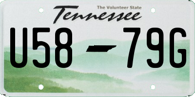 TN license plate U5879G
