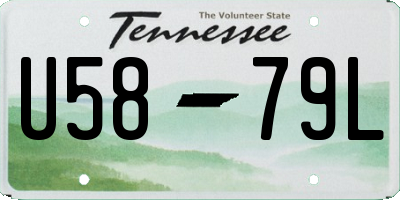TN license plate U5879L