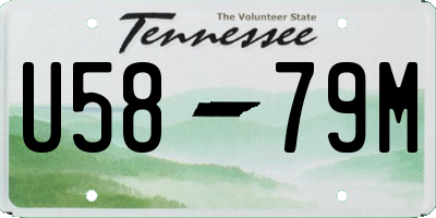 TN license plate U5879M