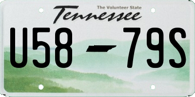 TN license plate U5879S