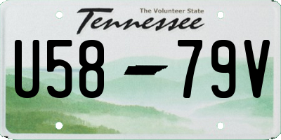 TN license plate U5879V