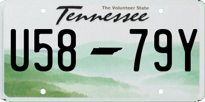 TN license plate U5879Y
