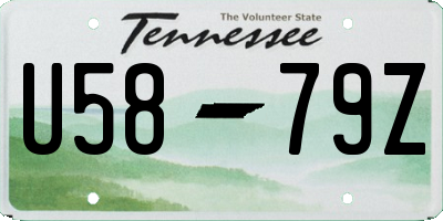 TN license plate U5879Z