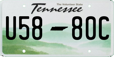 TN license plate U5880C