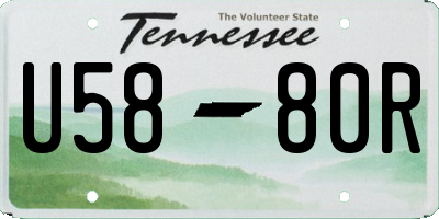 TN license plate U5880R