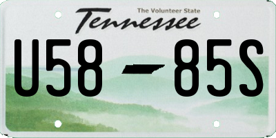 TN license plate U5885S
