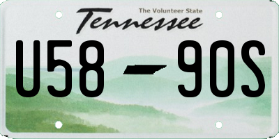 TN license plate U5890S