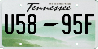 TN license plate U5895F