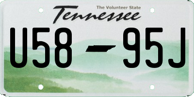 TN license plate U5895J