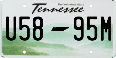 TN license plate U5895M