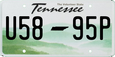 TN license plate U5895P