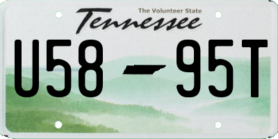 TN license plate U5895T