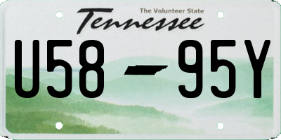 TN license plate U5895Y