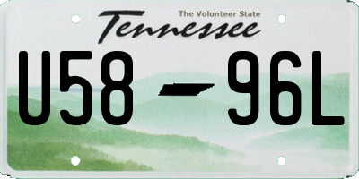 TN license plate U5896L