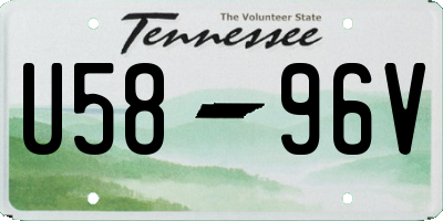 TN license plate U5896V