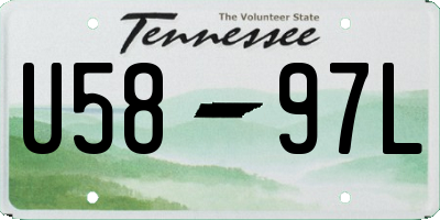TN license plate U5897L