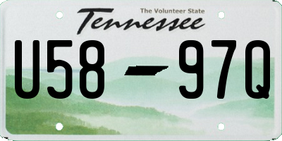 TN license plate U5897Q
