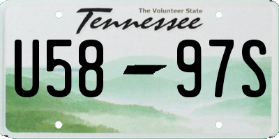TN license plate U5897S