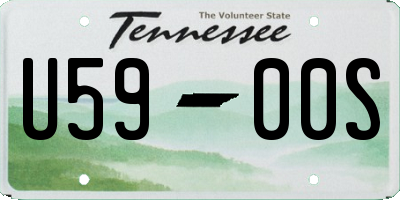 TN license plate U5900S
