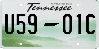 TN license plate U5901C
