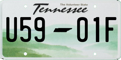 TN license plate U5901F
