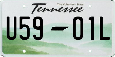 TN license plate U5901L