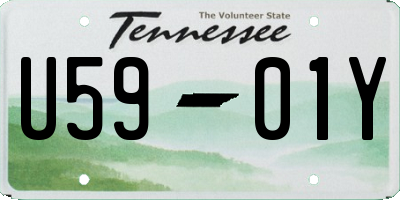 TN license plate U5901Y