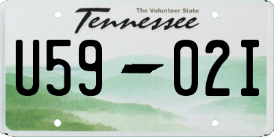 TN license plate U5902I