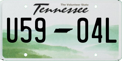 TN license plate U5904L