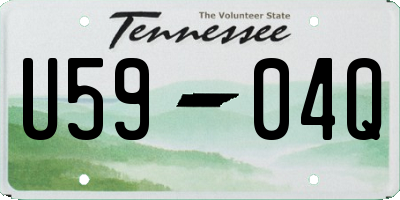 TN license plate U5904Q