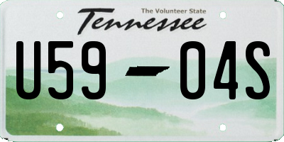 TN license plate U5904S