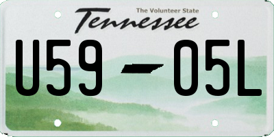 TN license plate U5905L