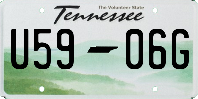 TN license plate U5906G