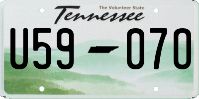 TN license plate U5907O