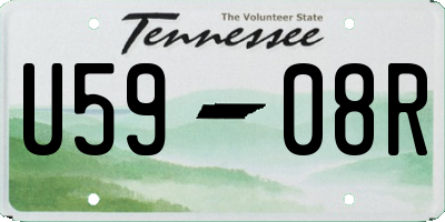 TN license plate U5908R