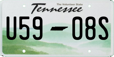 TN license plate U5908S
