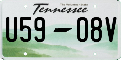 TN license plate U5908V
