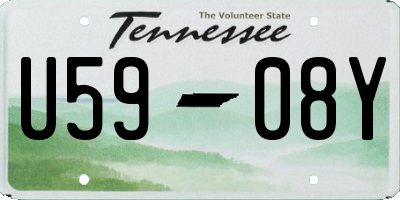 TN license plate U5908Y