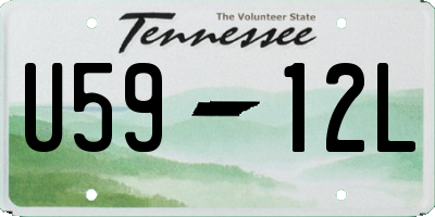 TN license plate U5912L