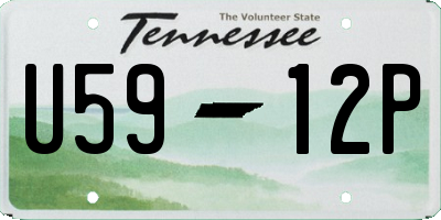 TN license plate U5912P